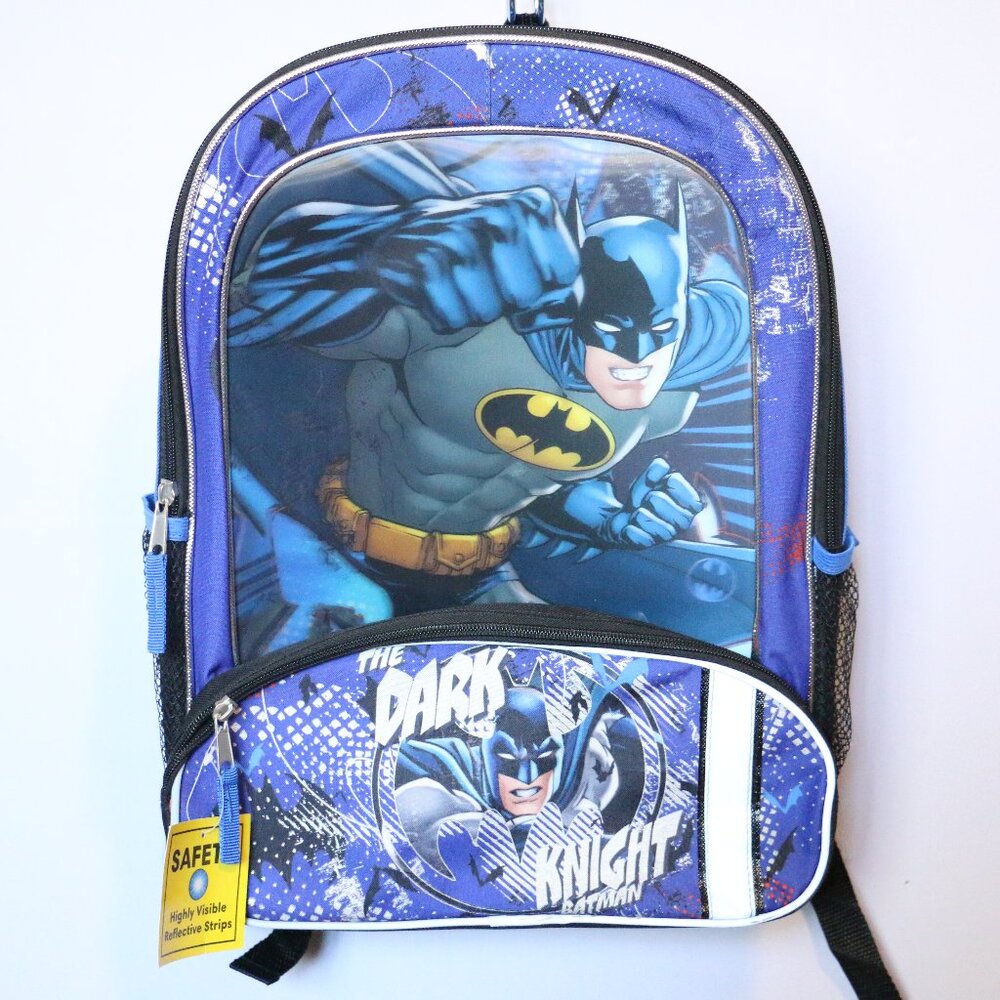 Dark Knight Batman Backpack with 3D Effect DC Comics